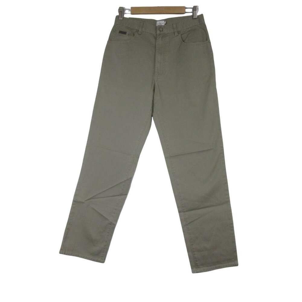 Calvin‎ Klein men's lightweight khaki mid rise tapered leg chino pants 31 x 32